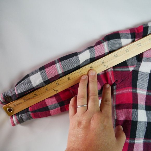 HealthTex Toddler Size 4T Red Plaid Shirt Jacket Snap Button - Picture 12 of 13